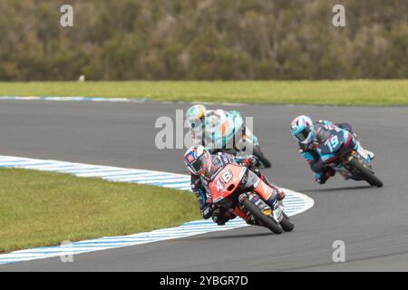 Melbourne, Australie, 19 octobre 2024. Ivan Ortola sur le MT GASGAS lors du MotoGP australien sur le circuit du Grand Prix de Phillip Island le 19 octobre 2024 à Melbourne, en Australie. Crédit : Dave Hewison/Speed Media/Alamy Live News Banque D'Images