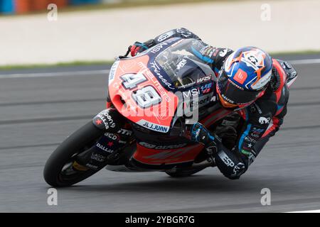 Melbourne, Australie, 19 octobre 2024. Ivan Ortola sur le MT GASGAS lors du MotoGP australien sur le circuit du Grand Prix de Phillip Island le 19 octobre 2024 à Melbourne, en Australie. Crédit : Dave Hewison/Speed Media/Alamy Live News Banque D'Images