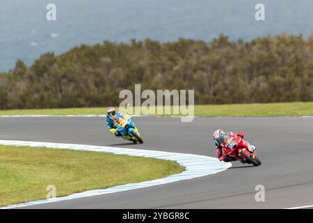 Melbourne, Australie, 19 octobre 2024. Jacob Roulstone sur la Red Yamaha lors du MotoGP australien sur le circuit du Grand Prix de Phillip Island le 19 octobre 2024 à Melbourne, en Australie. Crédit : Dave Hewison/Speed Media/Alamy Live News Banque D'Images