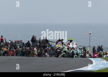 Melbourne, Australie, 19 octobre 2024. Xavier Cardelus sur la Fantic Honda lors du MotoGP australien sur le circuit du Grand Prix de Phillip Island le 19 octobre 2024 à Melbourne, en Australie. Crédit : Dave Hewison/Speed Media/Alamy Live News Banque D'Images