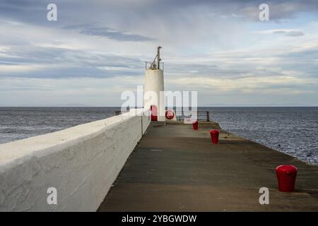 Le phare de Girvan, South Ayrshire, Écosse, Royaume-Uni Banque D'Images