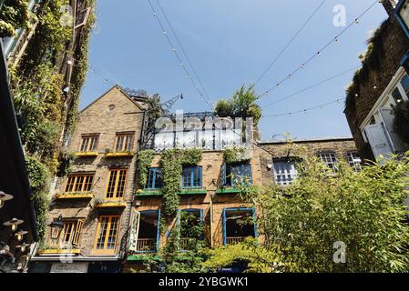 Londres, Royaume-Uni, 15 mai 2019 : bâtiments colorés à Neals Yards à Seven Dials, c'est une petite ruelle dans la région de Covent Garden entre Shorts Gardens et Monmou Banque D'Images