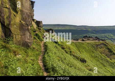 Les Wainstones près de Great Broughton, Yorkshire du Nord, Angleterre, Royaume-Uni Banque D'Images