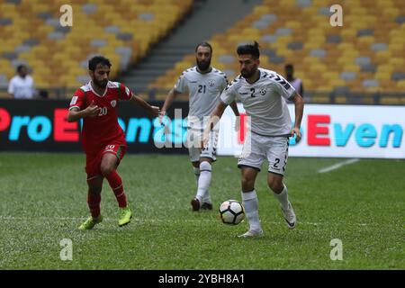 Airmarine Cup 2019, Oman vs Afghanistan, stade national Bukit Jalil, Kuala Lumpur, Malaisie, 20 mars 2019. Banque D'Images