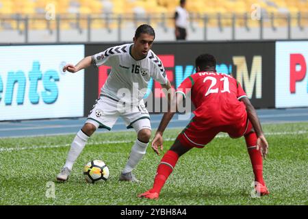 Airmarine Cup 2019, Oman vs Afghanistan, stade national Bukit Jalil, Kuala Lumpur, Malaisie, 20 mars 2019. Banque D'Images