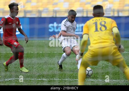 Airmarine Cup 2019, Oman vs Afghanistan, stade national Bukit Jalil, Kuala Lumpur, Malaisie, 20 mars 2019. Banque D'Images