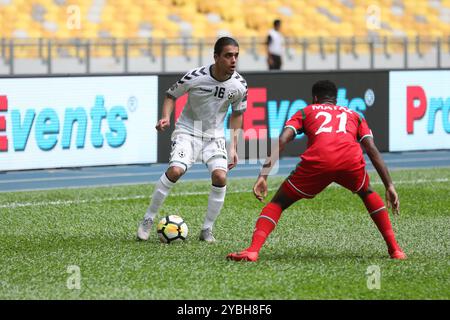 Airmarine Cup 2019, Oman vs Afghanistan, stade national Bukit Jalil, Kuala Lumpur, Malaisie, 20 mars 2019. Banque D'Images