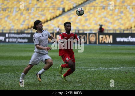 Airmarine Cup 2019, Oman vs Afghanistan, stade national Bukit Jalil, Kuala Lumpur, Malaisie, 20 mars 2019. Banque D'Images