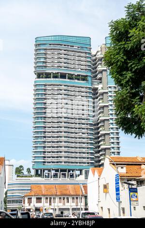 Un développement mixte, complexe d'appartements City Gate avec des unités résidentielles à Singapour Banque D'Images