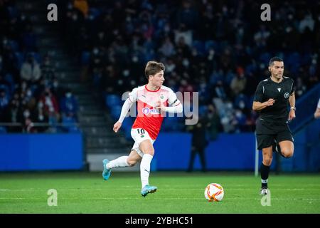 Coruña, Espagne. 06 février 2022. 1 Ligue RFEF. RC Deportivo de la Coruña vs Racing de Santander. Pablo Torre Banque D'Images