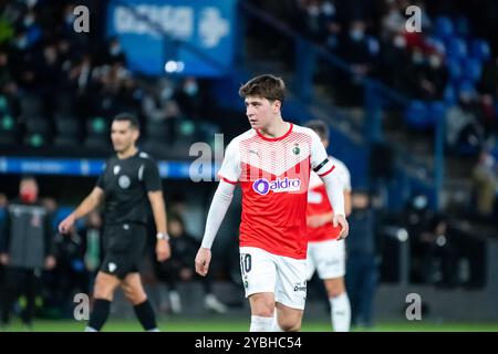 Coruña, Espagne. 06 février 2022. 1 Ligue RFEF. RC Deportivo de la Coruña vs Racing de Santander. Pablo Torre Banque D'Images