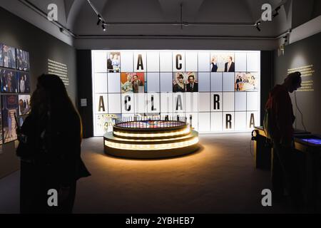 Milan, Italie. 16 septembre 2024. Une vue générale de l'avant-première de l'exposition Mike Bongiorno 1924-2024 à Milan, Italie, le 16 septembre 2024 (photo Alessandro Bremec/NurPhoto).0 crédit : NurPhoto SRL/Alamy Live News Banque D'Images