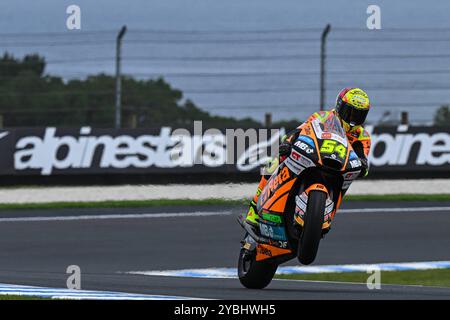 Qualification du Grand Prix d'Australie de MotoGP de Qatar Airways sur le circuit de Phillip Island. Australie 19 octobre 2024 en photo : Moto2 Fermin Aldeguer Clasificacion del Gran Premio Qatar Airways de MotoGP de Australia en el circuito de Phillip Island. 19 de Octubre de 2024 POOL/ MotoGP.com/Cordon les images de presse seront à usage éditorial exclusif. Crédit obligatoire : © MotoGP.com crédit : CORDON PRESS/Alamy Live News Banque D'Images