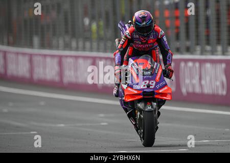 Course de sprint Qatar Airways Grand Prix d'Australie MotoGP sur le circuit de Phillip Island. Australie 19 octobre 2024 en photo : Jorge Martin Carrera al sprint del Gran Premio Qatar Airways de MotoGP de Australia en el circuito de Phillip Island. 19 de Octubre de 2024 POOL/ MotoGP.com/Cordon les images de presse seront à usage éditorial exclusif. Crédit obligatoire : © MotoGP.com crédit : CORDON PRESS/Alamy Live News Banque D'Images