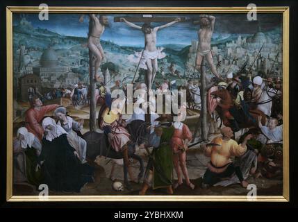 Crucifixion (1501/1505) de Jan Provoost (1462-1529) Bruges Belgique Banque D'Images