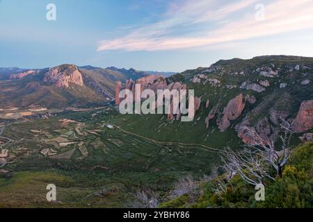 Mallos de Riglos, Riglos, Huesca, Espagne Banque D'Images