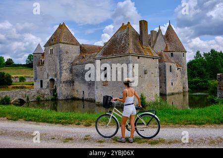 France, cher, Berry, Boulleret, château de Buranlure Banque D'Images