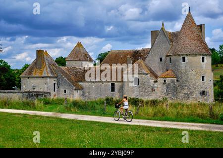 France, cher, Berry, Boulleret, château de Buranlure Banque D'Images