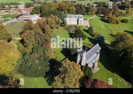 Église paroissiale de Sledmere, Sledmere House, East Riding of Yorkshire Banque D'Images