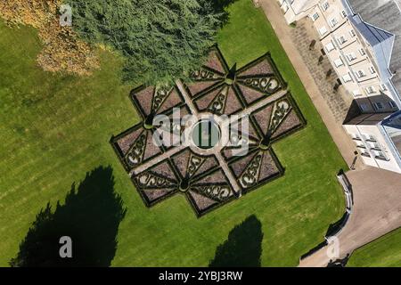 Sledmere House, maison de campagne géorgienne East Riding of Yorkshire, Angleterre. Banque D'Images