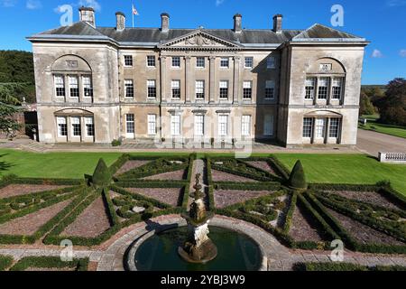 Sledmere House, maison de campagne géorgienne East Riding of Yorkshire, Angleterre. Banque D'Images