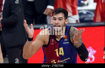 Belgrade, Serbie. 18 octobre 2024. Willy Hernangomez Barcelona lors du match de basket-ball de Turkish Airlines Euroleague entre Crvena Zvezda Meridianbet Belgrade et FC Barcelone le 18 octobre 2024 à Belgrade Arena, Serbie - photo Aleksandar Djorovic/DPPI crédit : DPPI Media/Alamy Live News Banque D'Images