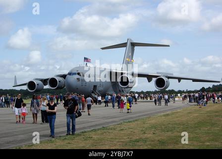 Boeing C-17A Globemaster III au RNAS Yeovilton en 2015 Banque D'Images