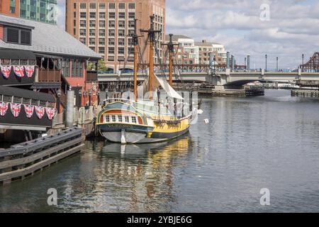 Le musée du thé de boston est une attraction touristique populaire à boston Massachusetts Banque D'Images