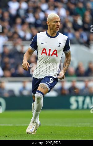 Londres, Royaume-Uni. 19 octobre 2024. Richarlison de Tottenham Hotspur lors du match de Tottenham Hotspur FC contre West Ham United FC English premier League au Tottenham Hotspur Stadium, Londres, Angleterre, Royaume-Uni le 19 octobre 2024 Credit : Every second Media/Alamy Live News Banque D'Images