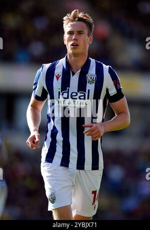 West Bromwich Albion Torbjorn Heggem lors du Sky Bet Championship match au Kassam Stadium, Oxford. Date de la photo : samedi 19 octobre 2024. Banque D'Images