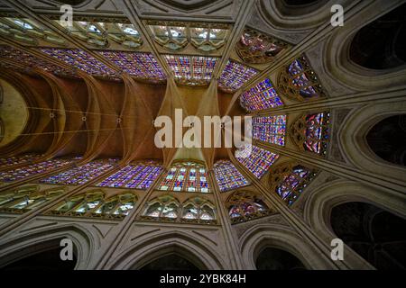 France, Indre-et-Loire (37), Tours, Vallée de la Loire, classée au Patrimoine mondial de l'UNESCO, la cathédrale Saint-Gatien de Tours Banque D'Images