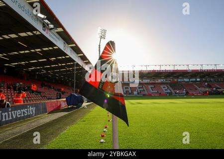 Vitality Stadium, Boscombe, Dorset, Royaume-Uni. 19 octobre 2024. Premier League Football, AFC Bournemouth contre Arsenal ; drapeau de coin Bournemouth AFC crédit : action plus Sports/Alamy Live News Banque D'Images