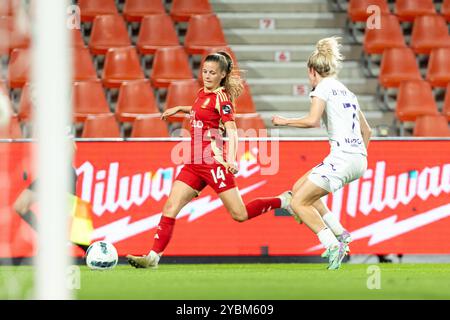 Liège, Belgique. 16 octobre 2024. Photo prise lors d'un match de football féminin entre la Standard Femina de Liege et le RSC Anderlecht Women le 3ème jour de la saison 2024 - 2025 dans la Super League belge Lotto Womens, le mercredi 16 octobre 2024 à Liège, BELGIQUE . Crédit : Sportpix/Alamy Live News Banque D'Images