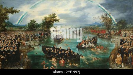 Pêche aux âmes. Adriaen Pietersz van de Venne. 1614. Banque D'Images