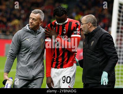 Milan, Italie. 19 octobre 2024. AC Milan'. Tammy Abraham pendant le match de football Serie A entre Milan et Udinese au stade San Siro de Milan, Italie du Nord - samedi 19 octobre 2024. Sport - Soccer . (Photo Alberto Mariani/Lapresse) crédit : LaPresse/Alamy Live News Banque D'Images