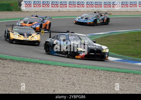 Hockenheim, Allemagne. 19 octobre 2024. Hockenheim, Allemagne 18.-20. Oktober 2024 : ADAC GT Masters finale - Hockenheimring 2024 IM Bild : Maxime Oosten(NLD)/Leon Koehler(DEU), Taylor Hagler(USA)/Jannik Julius-Bernhart(DEU), Benjamin Hites(CHL)/Tim Zimmermann(DEU), Credit : dpa/Alamy Live News Banque D'Images