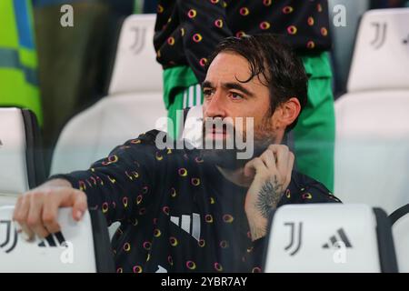 Carlo Pinsoglio du Juventus FC lors du match de Serie A entre le Juventus FC et le SS Lazio le 19 octobre 2024 au stade Allianz de Turin, en Italie. Banque D'Images