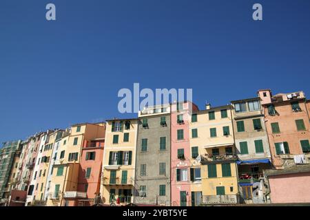 Détails architecturaux et de construction du village de Portovenere Ligurie Italie Banque D'Images