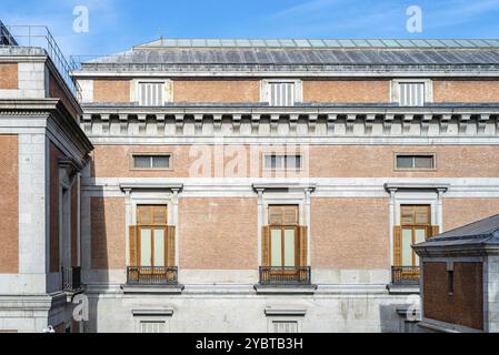 Madrid, Espagne, 7 juin 2020 : vue extérieure du Musée du Prado, Europe Banque D'Images