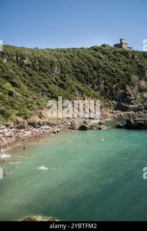 Crique de Lion, plage sur la côte toscane près de Livourne ville Italie Banque D'Images