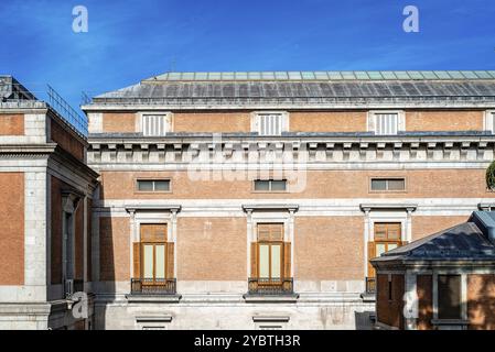 Madrid, Espagne, 7 juin 2020 : vue extérieure du Musée du Prado, Europe Banque D'Images