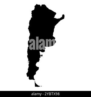 Forme de symbole de carte Argentine, illustration vectorielle d'icône de concept plat de Web de voyage. Illustration de Vecteur