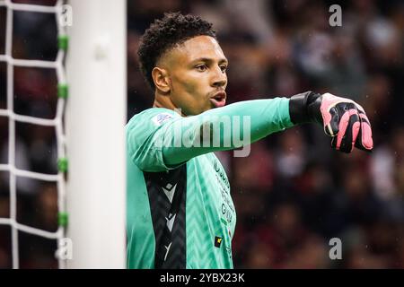 Milan, France, Italie. 19 octobre 2024. Maduka OKOYE d'Udinese Calcio lors du match de Serie A entre l'AC Milan et Udinese Calcio au stade San Siro le 19 octobre 2024 à Milan, en Italie. (Crédit image : © Matthieu Mirville/ZUMA Press Wire) USAGE ÉDITORIAL SEULEMENT! Non destiné à UN USAGE commercial ! Banque D'Images