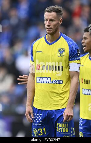 Genk, Belgique. 20 octobre 2024. Bruno Godeau de STVV photographié lors d'un match de football entre le KRC Genk et le STVV, dimanche 20 octobre 2024 à Genk, le jour 11 de la saison 2024-2025 de la première division du championnat belge 'Jupiler Pro League'. BELGA PHOTO JOHAN Eyckens crédit : Belga News Agency/Alamy Live News Banque D'Images