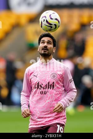 Wolverhampton, Royaume-Uni. 20 octobre 2024. Ilkay Gundogan de Manchester City lors du match de premier League à Molineux, Wolverhampton. Le crédit photo devrait se lire : Andrew Yates/Sportimage crédit : Sportimage Ltd/Alamy Live News Banque D'Images