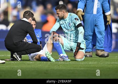 Genk, Belgique. 20 octobre 2024. Matte Smets de Genk photographié après un match de football entre KRC Genk et STVV, dimanche 20 octobre 2024 à Genk, le jour 11 de la saison 2024-2025 de la première division du championnat belge 'Jupiler Pro League'. BELGA PHOTO JOHAN Eyckens crédit : Belga News Agency/Alamy Live News Banque D'Images