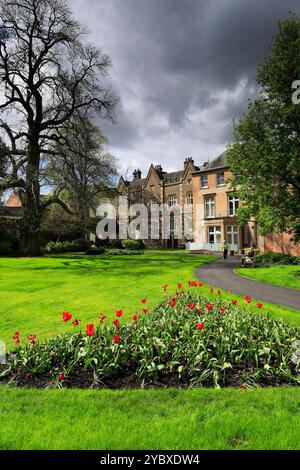 The Pageant Garden dans le parc du Warwick Visitor Centre, Warwick Town, Warwickshire, Angleterre, Royaume-Uni Banque D'Images