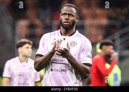 Milan, France, Italie. 19 octobre 2024. Keinan DAVIS d'Udinese Calcio lors du match de Serie A entre l'AC Milan et Udinese Calcio au stade San Siro le 19 octobre 2024 à Milan, en Italie. (Crédit image : © Matthieu Mirville/ZUMA Press Wire) USAGE ÉDITORIAL SEULEMENT! Non destiné à UN USAGE commercial ! Banque D'Images