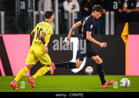 Turin, Italie. 19 octobre 2024. Nicolo SAVONA de la Juventus lors du championnat italien Serie A match de football entre la Juventus FC et le SS Lazio le 19 octobre 2024 au stade Allianz de Turin, Italie - photo Matthieu Mirville (A Gandolfo)/DPPI crédit : DPPI Media/Alamy Live News Banque D'Images