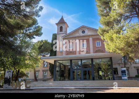 Barcelone, Espagne - 22 juillet 2022 : un bâtiment de MareNostrum, le principal supercalculateur du centre de calcul de Barcelone. Banque D'Images